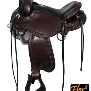 14" to 17" Circle Y Julie Goodnight Blue Ridge Flex2 Trail Saddle 1751