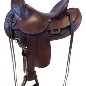 14.5Inch Used Rocking R Barrel Ranch Saddle