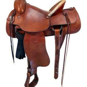 15 Inch Used American Saddlery Circle A Tipton Stockman Ranch Saddle 746