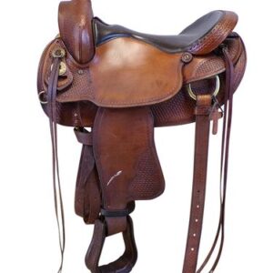 16.5Inch Used National Bridle Shop Trail Saddle 3844