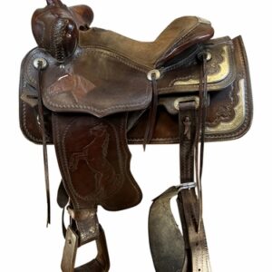 16 Inch Used Jerry Jensen Trail Saddle