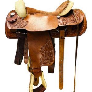 16 Inch Used Tex Tan Roping Saddle