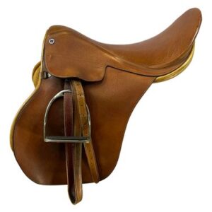 19 Inch Used Cliff Barnsby Jumping Saddle 1945