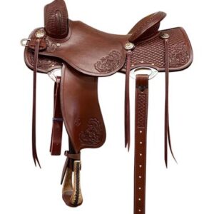 15" to 16" Billy Cook Cowhorse Cats Eye Front & Rear Saddle 6315