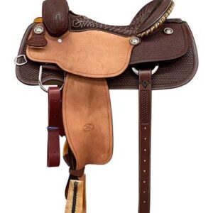 Billy Cook 1/2 Breed Basket WSO Seat & Fender Low TM Roper Saddle 2111