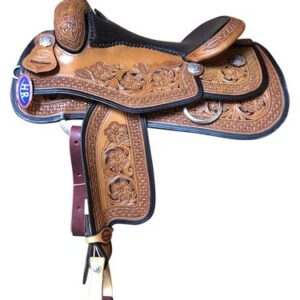 14" to 17" HR Hud Roberts Signature Series Herman Oak Reiner Saddle 810