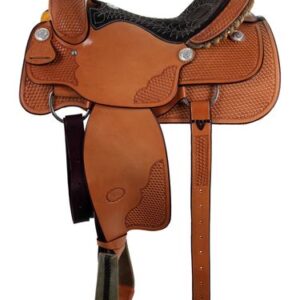14" to 16" Billy Cook Basket Stamped Ladies All Around Saddle 2046