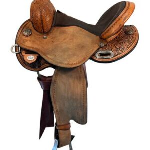 14.5Inch Used Circle Y Kelly Kaminski Swift Barrel Saddle 1522