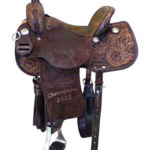 14 Inch Used Reinsman Sharon Camarillo Halfsleep Barrel Saddle 4210
