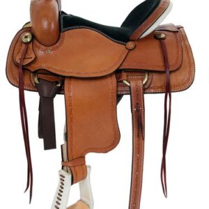 15" to 17" American Saddlery Hoss High Roper Saddle 1635