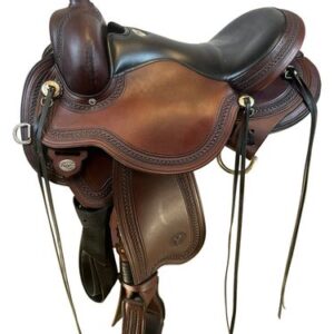 16 Inch Used Circle Y Julie Goodnight Blue Ridge Flex2 Trail Saddle 1751