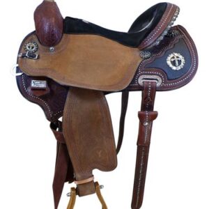 SOLD LAYAWAY 2025/02/14 16 Inch Used Circle Y KK to the Max Flex Barrel Saddle 1543