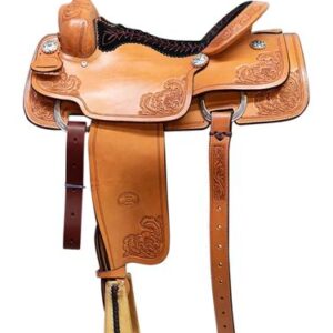 14.5" to 16" Billy Cook Spot Entz Quilted Seat Oy Roper Saddle 2161