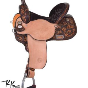 Circle Y New Frontier Vintage KK Barrel Saddle 1509 w/Free Pad