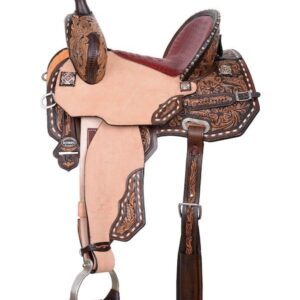 Circle Y Martha Josey Gold Buckle Cash Barrel Saddle MJ60 w/Free Pad