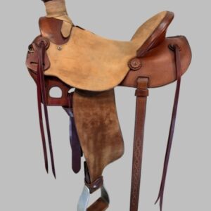 HOLD 2025/05/23c 16.5Inch Used McCall Diamond M Saddlery Ranch Saddle